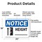Signmission Height _, 24 in W x Rectangle, Aluminum OS-2PACK-NS-A-1824-L-13452 - alternate 5